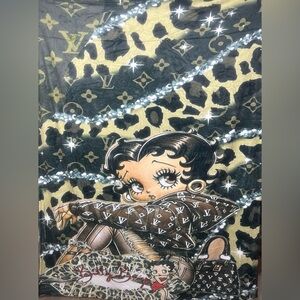 Betty Boop Bougie and styling Soft Throw Blanket.
